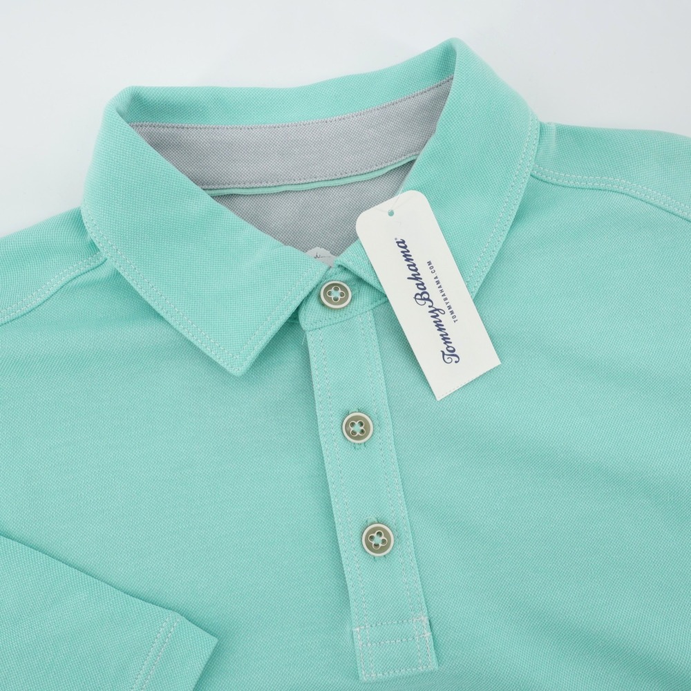 NEW Tommy Bahama Shoreline Surf Polo Antigua Sky Mens‎ Small